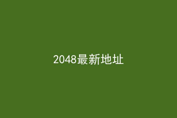 2048最新地址