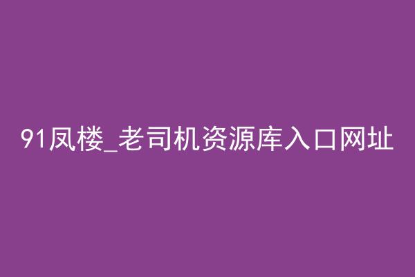 91凤楼_老司机资源库入口网址