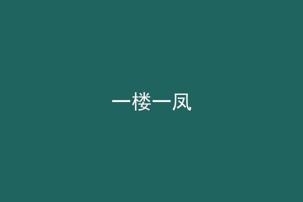 一楼一凤