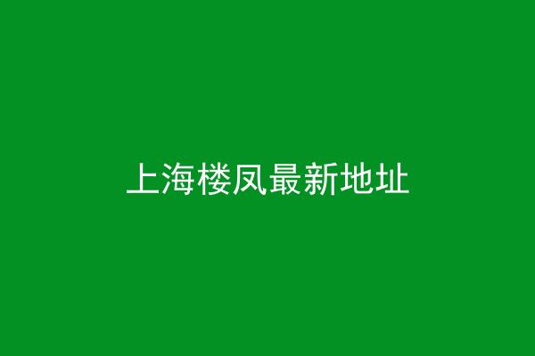 上海楼凤最新地址