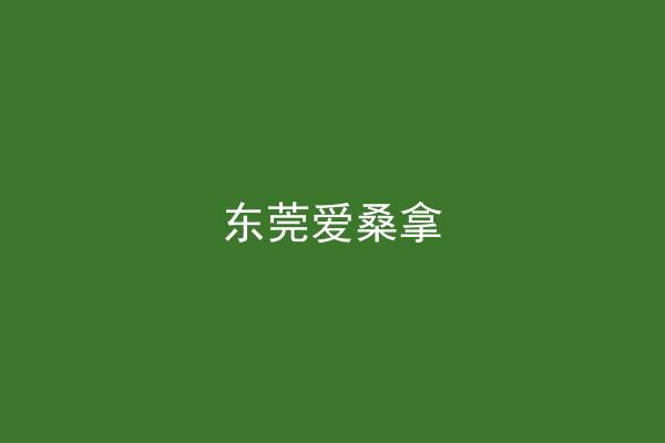 东莞爱桑拿
