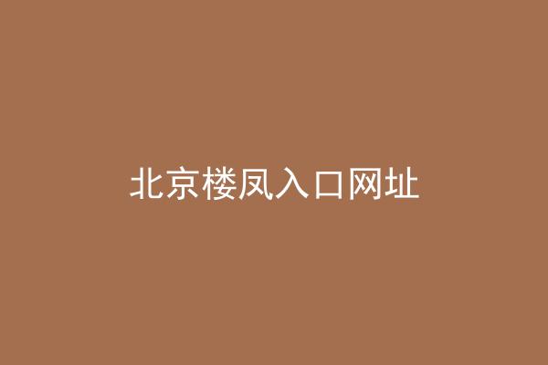 北京楼凤入口网址