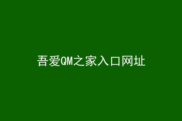 吾爱QM之家入口网址