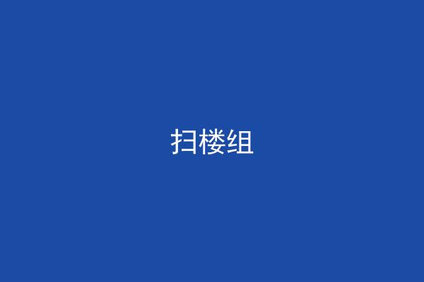 扫楼组