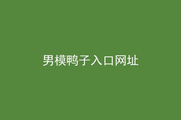 男模鸭子入口网址