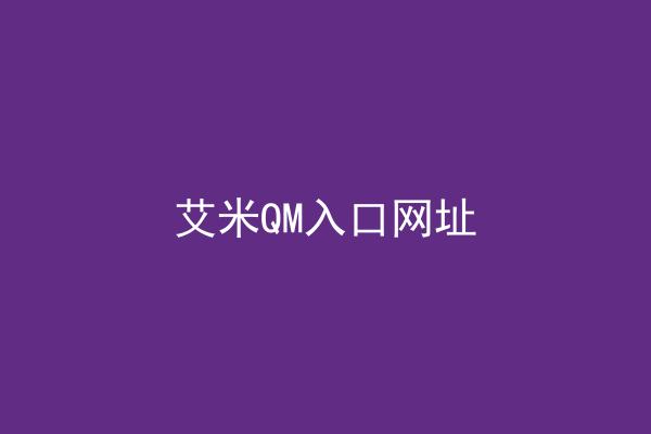 艾米QM入口网址
