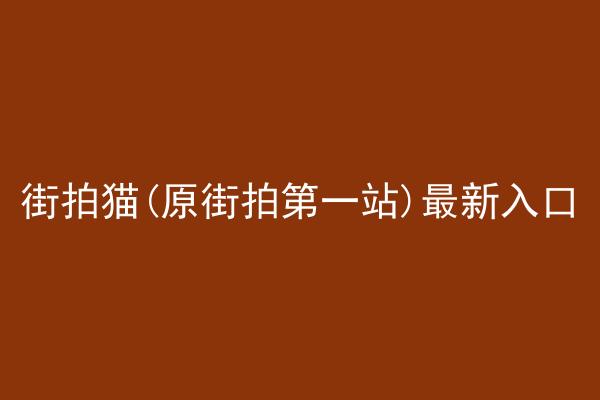 街拍猫(原街拍第一站)最新入口